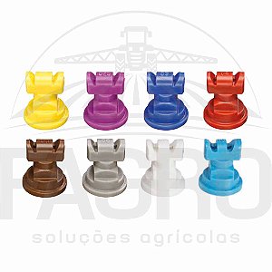 PONTA DE PULVERIZAÇÃO TURBO TWINJET TTJ60 110° DE JATO PLANO DUPLO POLÍMERO (VP) - TEEJET