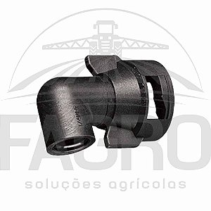 CAPA DE ENGATE RÁPIDO QUICK TEEJET 90° QJ4676-90-1/4-NYR COM SAÍDA ROSCA FÊMEA DE ¼" NPT - TEEJET