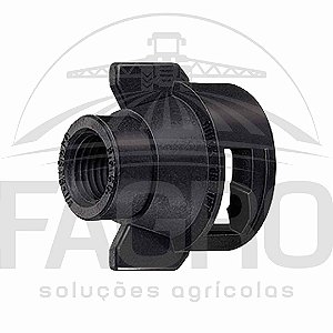 CAPA DE ENGATE RÁPIDO QUICK TEEJET 90° QJ4676-90-1/4-NYR COM SAÍDA ROSCA FÊMEA DE ¼" NPT - TEEJET