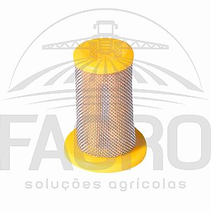 FILTRO DE PONTA DE BASE RETA MALHA 80 EM INOX M143 - MAGNOJET