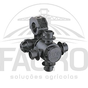 CORPO DE BICO MÚLTIPLO QUICK TEEJET QJ360C PARA BARRA ÚMIDA QJ364C-NYB - TEEJET
