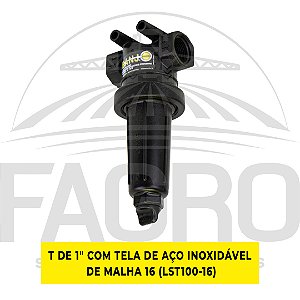 FILTRO DE LINHA EM T DE 1" COM TELA DE AÇO INOXIDÁVEL LST100 - BANJO