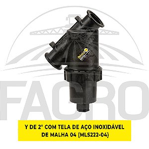 FILTRO PRINCIPAL EM Y FLANGEADO DE 2" COM TELA DE AÇO INOXIDÁVEL MLS222 - BANJO