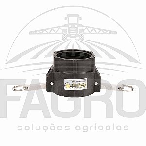 (ITEM PROMOCIONAL) ENGATE RÁPIDO ADAPTADOR FÊMEA 3” X ROSCA FÊMEA 3”, PP - BANJO