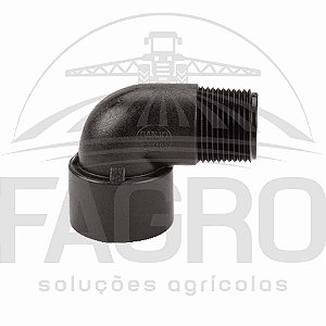 (ITEM PROMOCIONAL) JOELHO 90° ROSCA MACHO 1” X ROSCA FÊMEA 1”, PP - BANJO