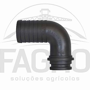 (ITEM PROMOCIONAL) CONEXÃO CURVA 90° PARA MANGUEIRA, ENCAIXE 2” PARA MANGUEIRA 1 1/2” - MAGNOJET