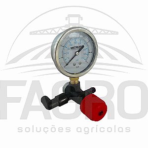 VÁLVULA REGULADORA DE PRESSÃO COM MANÔMETRO - MICRON