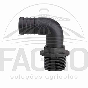 (ITEM PROMOCIONAL) CONEXÃO CURVA 90° PARA MANGUEIRA, COM ROSCA EXTERNA 3/4” PARA MANGUEIRA 3/4” - MAGNOJET
