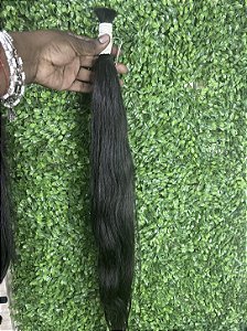 Liso Natural Castanho Escuro Liga Branca