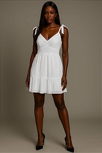 Vestido Branco Pipoquinha G