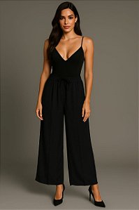 Calça Pantalona Preta G1 Feminina Estilo