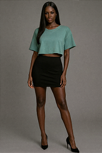 Camiseta Cropped Feminina M