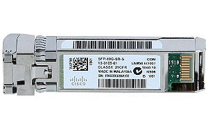 Módulo Gbic Sfp+ 10gb Multimodo Lc 850nm 10gbase-sr Cisco SFP-10G-Sr / SFP-10g-SR-S 400m
