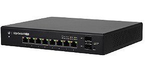 Switch gerenciável 8 portas gigabit  PoE+ Edgeswitch + 2 SFP Ubiquiti ES-8-150W