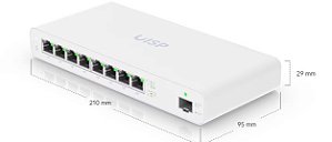 Switch Ubiquiti 8 portas POE Passivo 24v para Unifi UAP 24 Volts UISP-S Edgeswitch (subst ES-5XP, ES-8XP, TS-8-Pro)