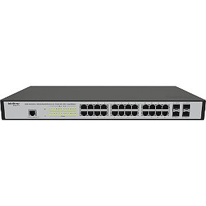 Switch 24p Gerenciável Giga + 4p Sfp Sg2404 Mr L2+ Intelbras