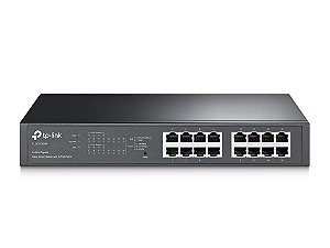 Switch 16 portas Gigabit com POE+ TP-Link TL-SG1016PE 802.3AF/AT Gerenciável