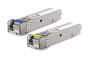 Kit Módulo Gbic Sfp 3km Lc 1 Fo Monomodo Bidi Ubiquiti Uf-sm-1g-s