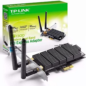 Adaptador Wireless PCI-E x1 Dual Band Ac1300 TP-Link Archer T6E