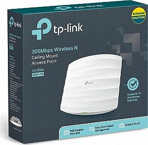 Access Point Wireless N300 Montável Em Teto Tp-link Eap110