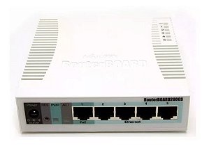 Switch 5 portas Gigabit 1 SFP Mikrotik Routerboard Rb 260gs 5 Portas Gigabit Gerenciável