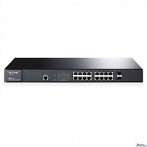 Switch Gerenciável 16 Portas Gigabit 10/100/1000 Tl-sg3216 T2600g-18TS 2 portas SFP