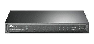 Switch Gigabit 8 portas PoE+ + 2 Portas SFP TP-LINK T1500G-10PS (SG2210P) Gerenciável L2