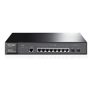 Switch 8 portas Gigabit Gerenciável 2 SFP TP-Link T2500G-10TS (TL-SG3210)