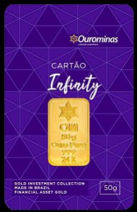 Barra Ouro OUROMINAS 50 Gramas