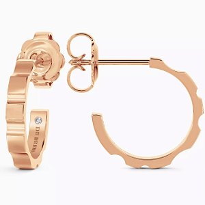 Brincos de Argola RLV Ouro Rosa 18