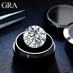 Pedras de Moissanite Certificada GRA 0,1 Quilates
