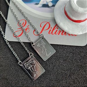 Zé Pelintra - Escapulário de Metal Inox
