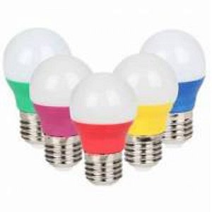 Lâmpada LED Bulbo Bolinha S30 Colorida