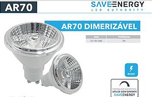 Lâmpada LED AR70 7W Dimerizável 2700K