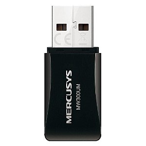 Mini Adaptador Mercusys USB Wireless - MW300UM