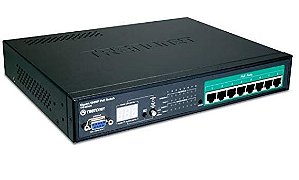 TPE-80WS Switch Trendnet Web Smart Gigabit 8X Poe 10/100/1000Mbps RJ45