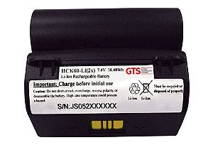 HCK60-LI(2X) - Bateria GTS de Alta Capacidade Para Intermec CK60 / CK61