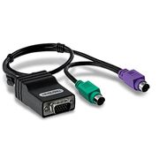 TK-CAT5P TRENDnet Cabo KVM para Chaveador CAT5 (1x VGA + 2x PS/2 +1x 10/100Mbps RJ45) 0.4m