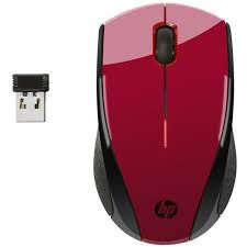 402020872000 Mouse óptico sem fio X3000 Vermelho Hp