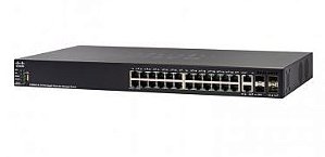 Switch Cisco SG550X-24P 24 portas Gigabit PoE Stackable / SG550X-24P-K9-NA