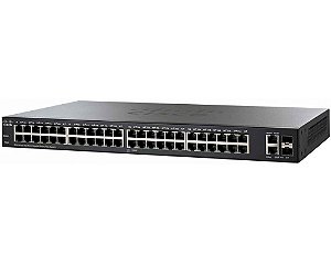 Switch Cisco SG220-50 48 portas 10/100/1000Mbps RJ45 + 2x Gigabit Combo (RJ45 ou SFP 1G) / SG220-50-K9-BR