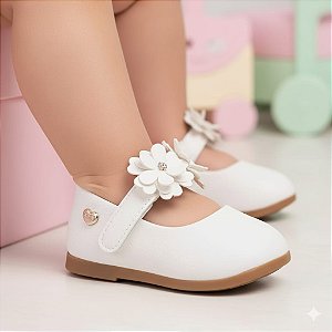 Sapatilha Klin Princesa Bebê Branca