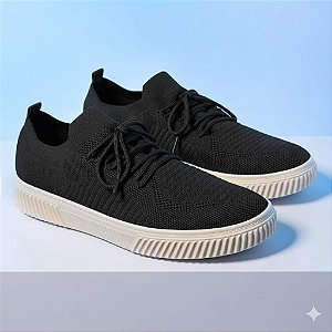 Tênis ActVitta Tecido Preto Casual