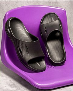 Chinelo Slider EVA ActVitta Preto e Azul