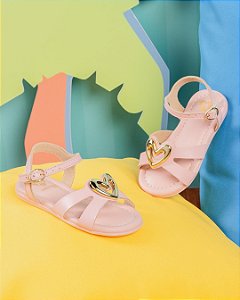 Sandália Molekinha Napa Rosa