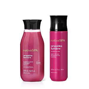 Combo Nativa SPA Orquidea Lumière: Body Splash 200ml + Sabonete Líquido Corporal 250ml
