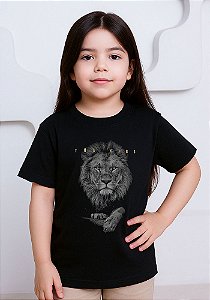 Camiseta Infantil Unissex- The King -Cor Preto