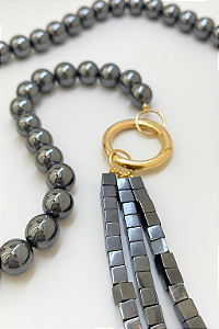 COLAR DE MESA HEMATITA ORIGINAL