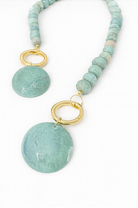 COLAR DE MESA AMAZONITA