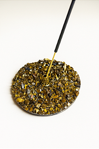 PORTA INCENSO OLHO DE TIGRE